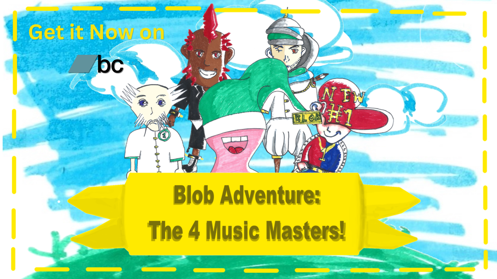 Blob Adventure the 4 Music Masters Banner